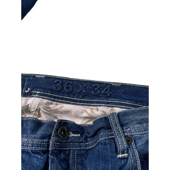 Artful Dodger Distressed Blue Jeans Men's Size 36w 34L 100% Cotton - Picture 6 of 12